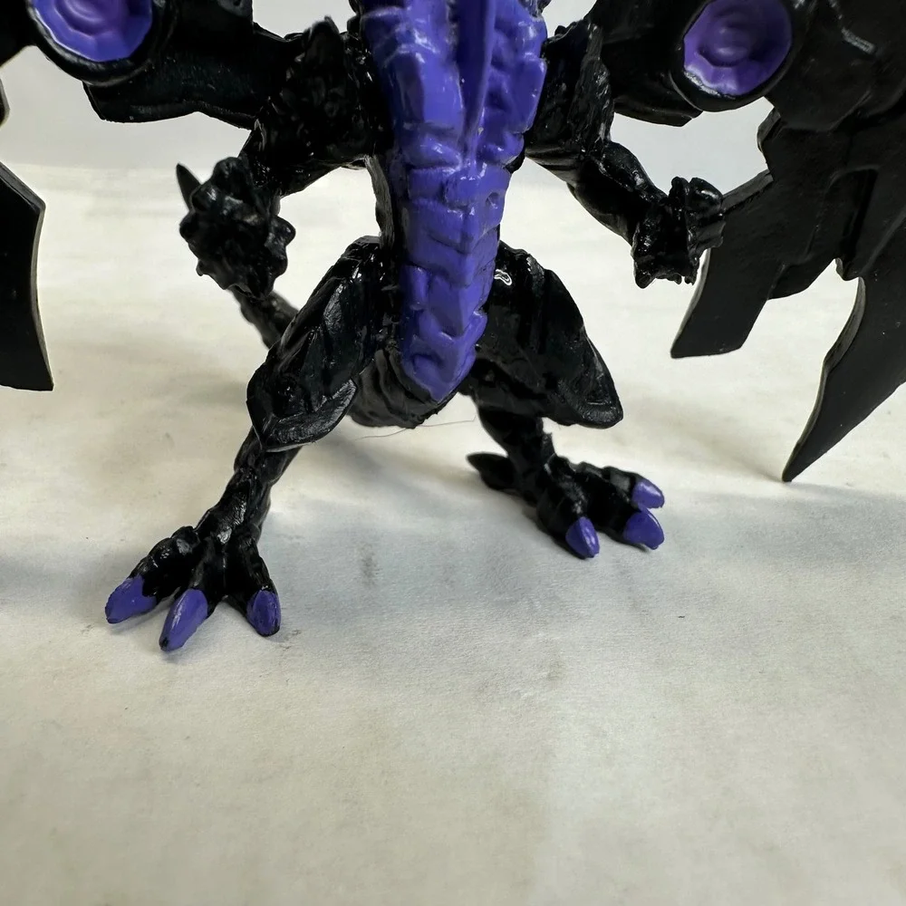 Bakugan Battle Planet Nillious Two Headed Dragon Action Figure Black Purple